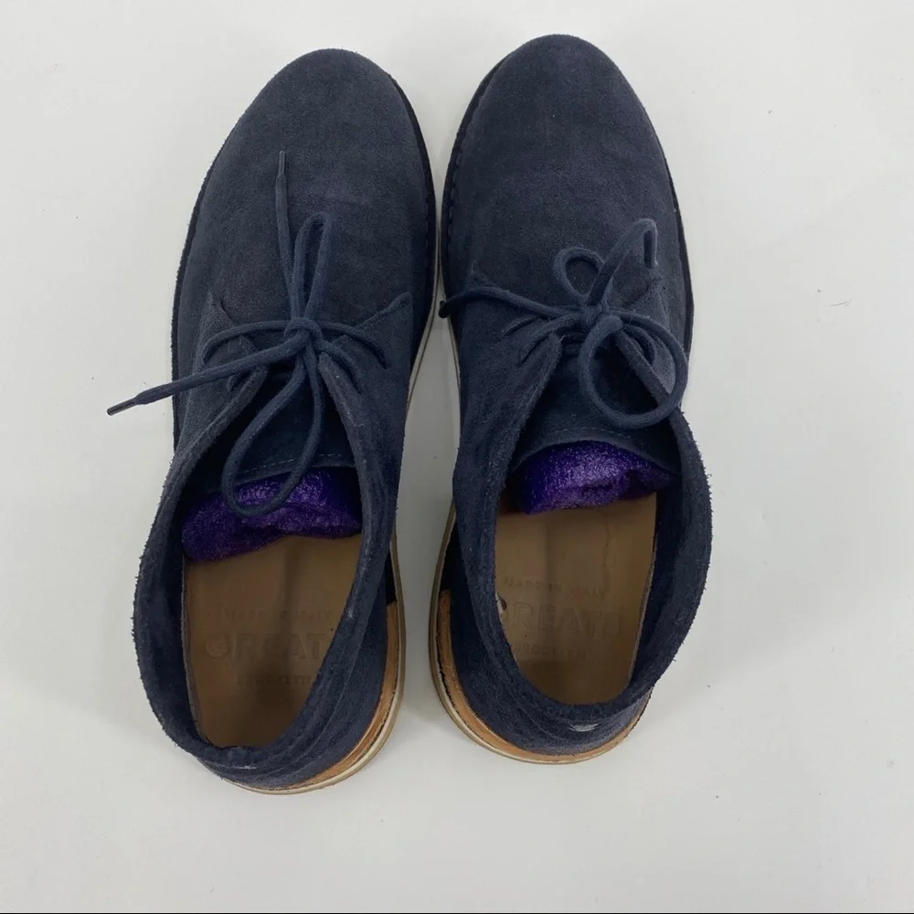 GREATS Brooklyn blue suede chukka boot men’s 11